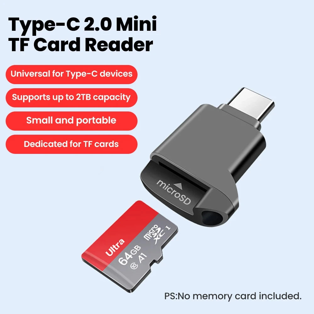 Type-C Micro Memory Card Reader