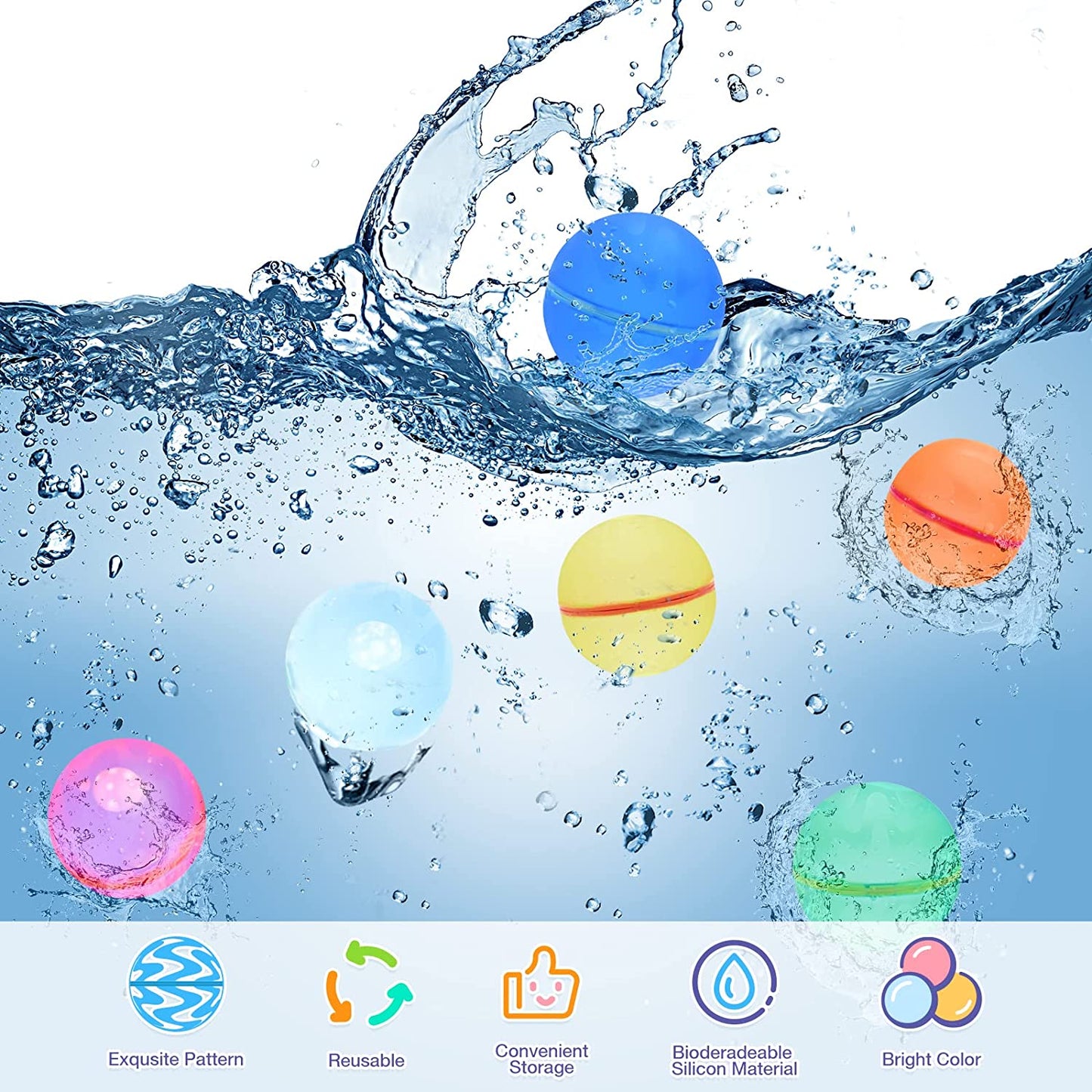 Voltix Reusable Water Balloons (12 pcs)