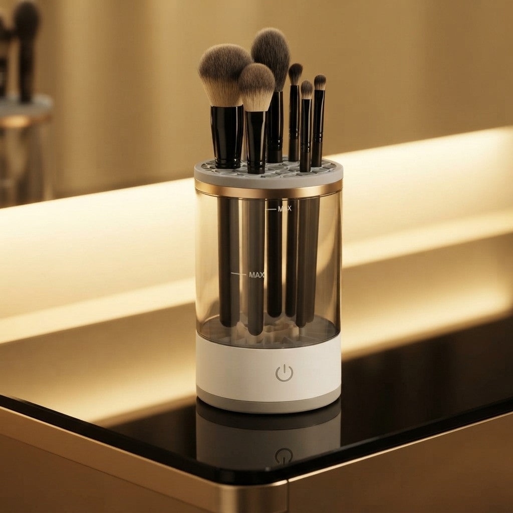 Automatic Makeup Brush Cleaner With Storage Box