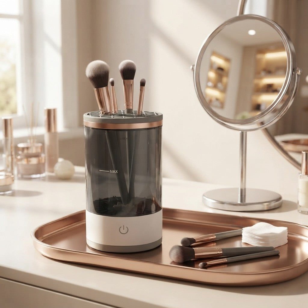 Automatic Makeup Brush Cleaner With Storage Box