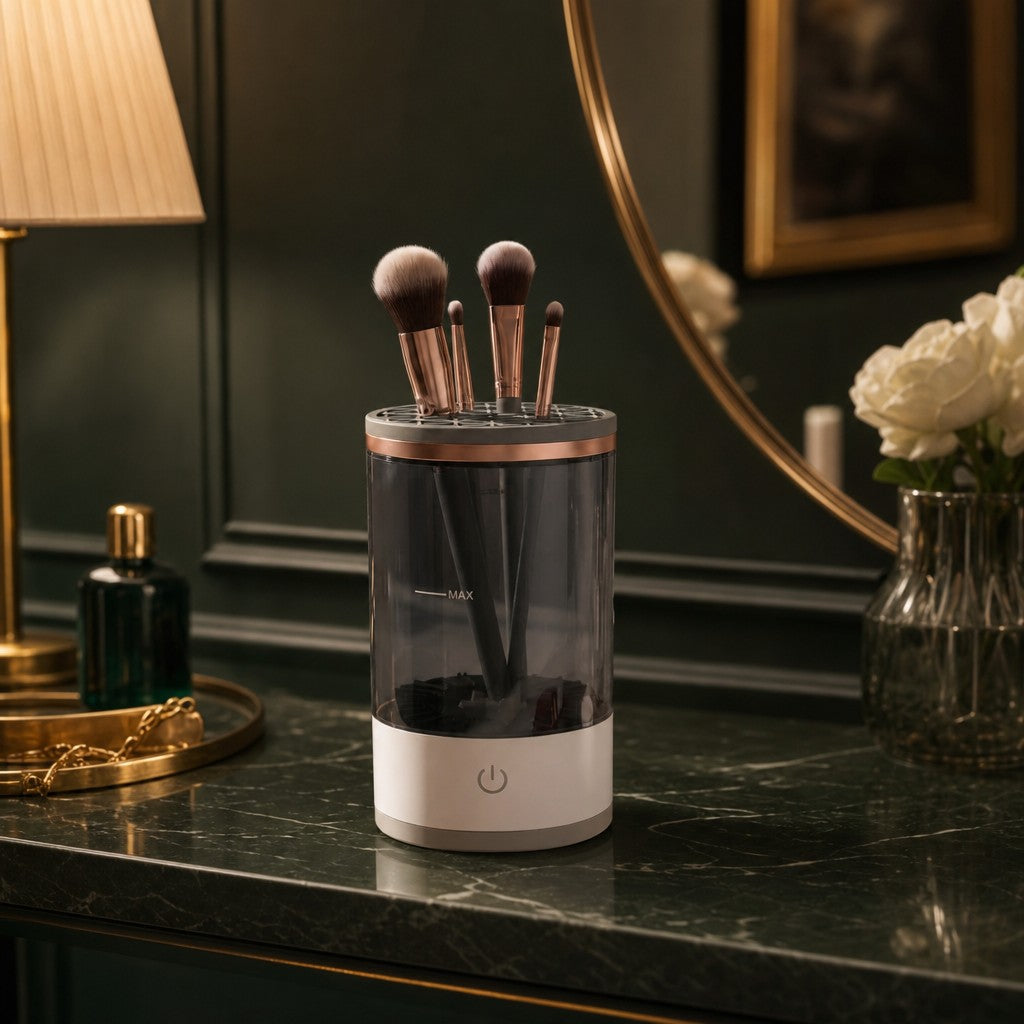 Automatic Makeup Brush Cleaner With Storage Box