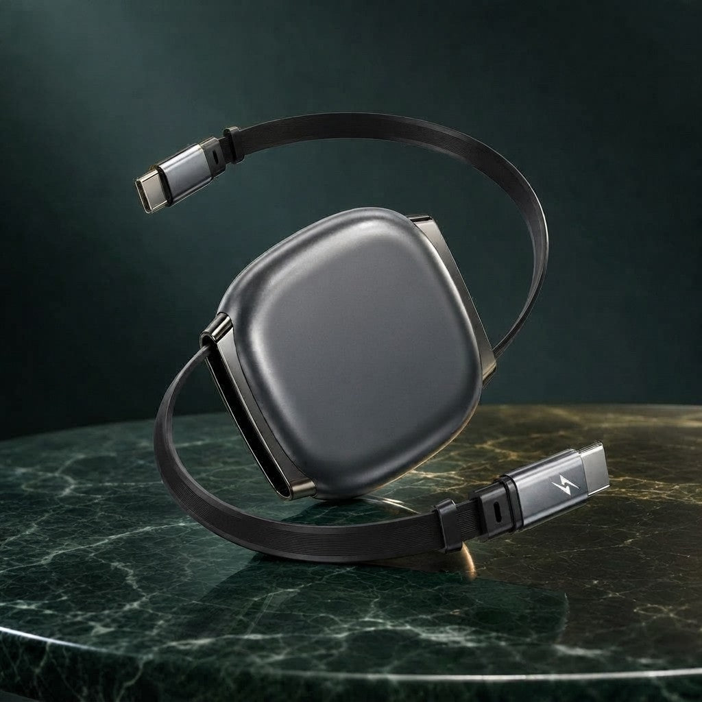 Retractable USB-C Fast Charging Cable