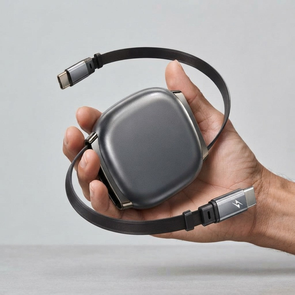 Retractable USB-C Fast Charging Cable